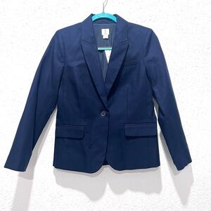 J. Crew‎ Midnight Blue cotton single breast Jacket 6